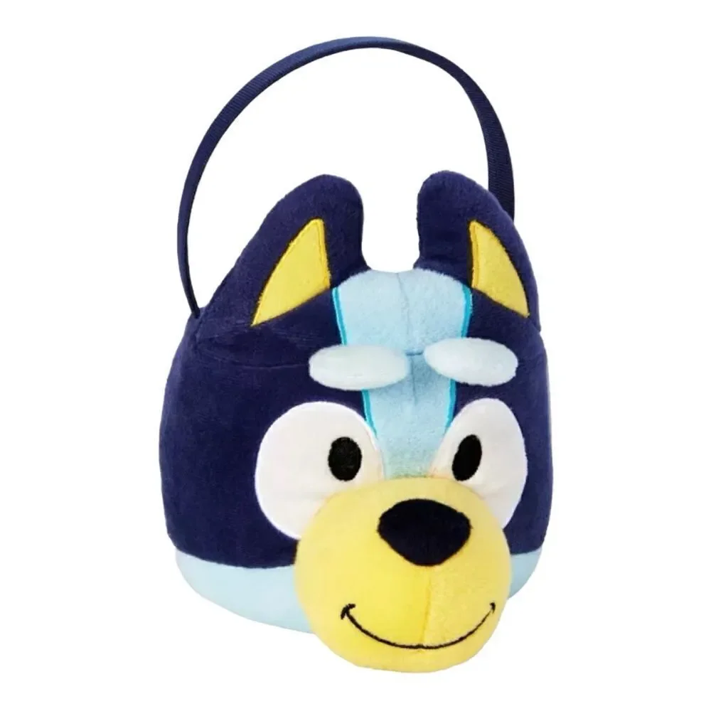 Bluey Plush bucket pail Easter Halloween Basket  Trick Or Treat 10"x7" Easter - Picture 4 of 9